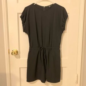 Black Romper with Pockets